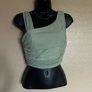 Mint Green Sleeveless Women's Top